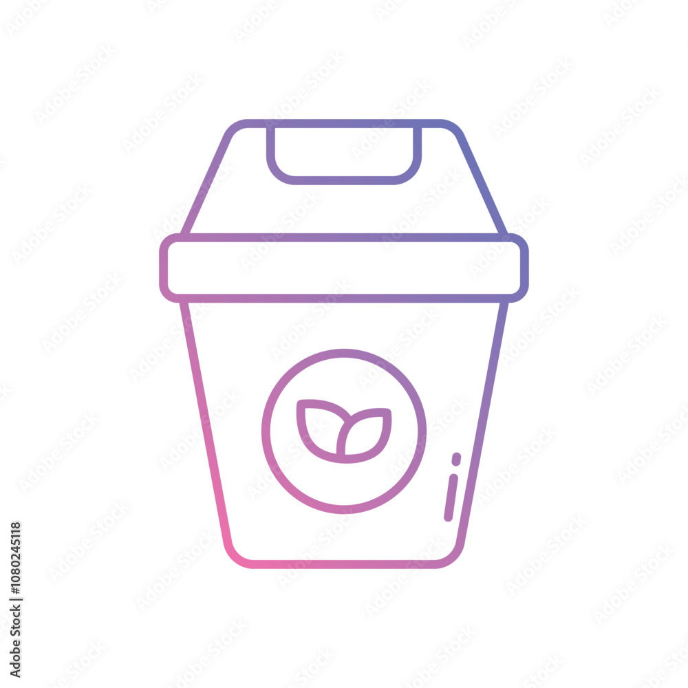 Compost Bin vector icon stock illustration Compost Bin vector icon stock illustration