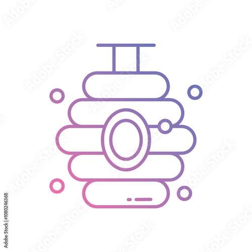 Beehive vector icon stock illustration
