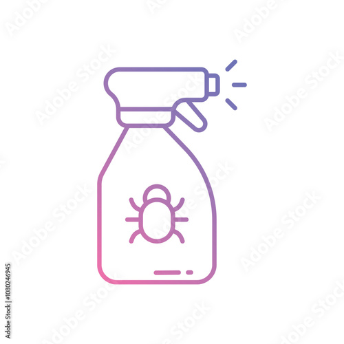 Pesticide  vector icon stock illustration