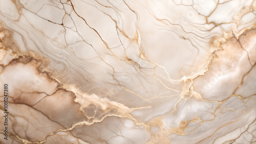 Rose gold marble texture with soft beige and gold veining