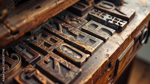 Vintage Printing Press: A Historical Look at Typeblocks and Typography