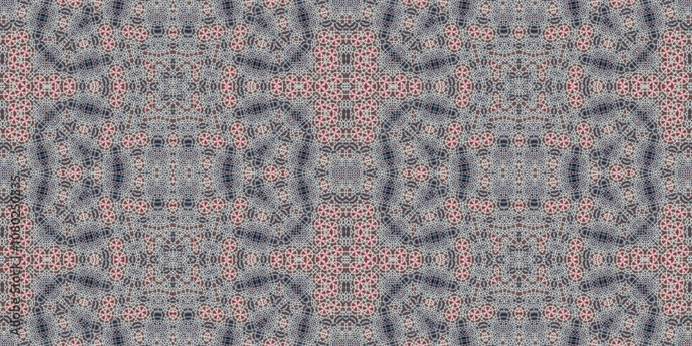 Fototapeta premium Seamless banner pattern. Abstract wide texture. The background is creative abstract.