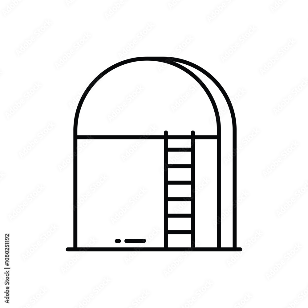 Silo vector icon stock illustration Silo vector icon stock illustration