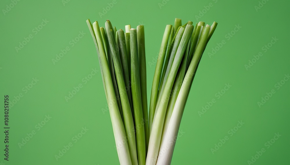 Wooden board with green onion 302 Wooden board with green onion 302