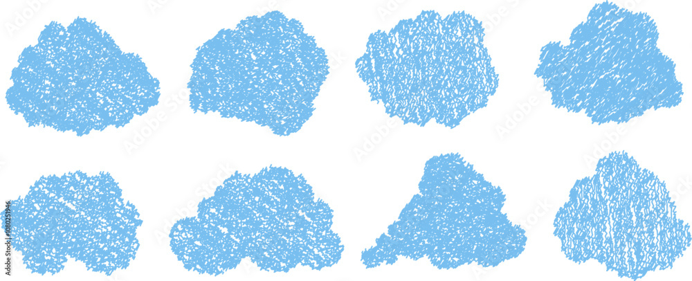 Hand drawn pencil drawing of clouds in pastel color. Children's sketch chalk drawing. Grunge image of the heaven. Hand drawn pencil drawing of clouds in pastel color. Children's sketch chalk drawing. Grunge image of the heaven.