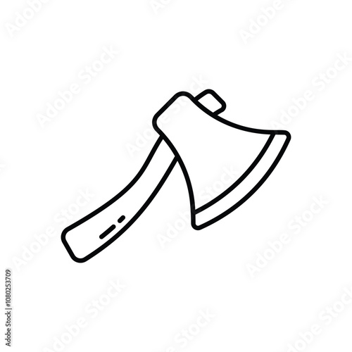 Axe  vector icon stock illustration