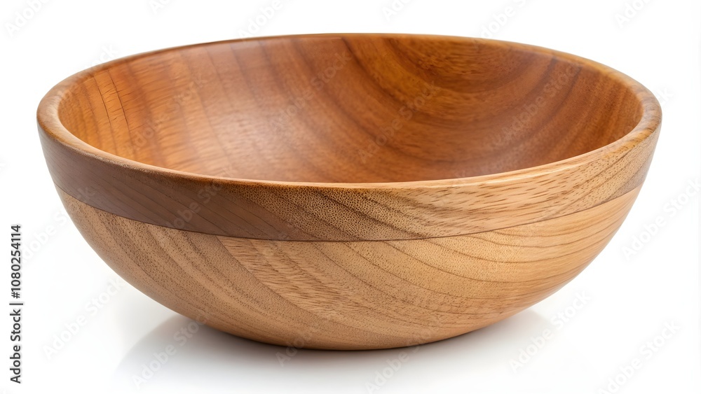 Empty Wooden Bowl Isolated on White, Natural Wooden Dish for Culinary and Decorative Use
Empty Wooden Bowl Isolated on White, Natural Wooden Dish for Culinary and Decorative Use