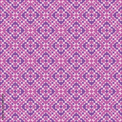 Vector geometric ornament in ethnic style. Abstract seamless pattern with EPS 10.Simple modern background texture. Repeat geo design