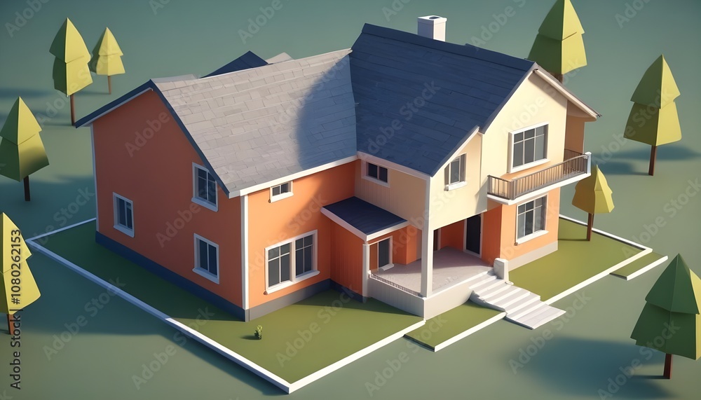 3d render of a house 3d render of a house