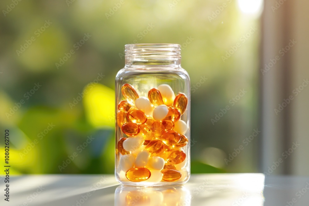 A container filled with medication, suitable for medical illustrations or infographics A container filled with medication, suitable for medical illustrations or infographics
