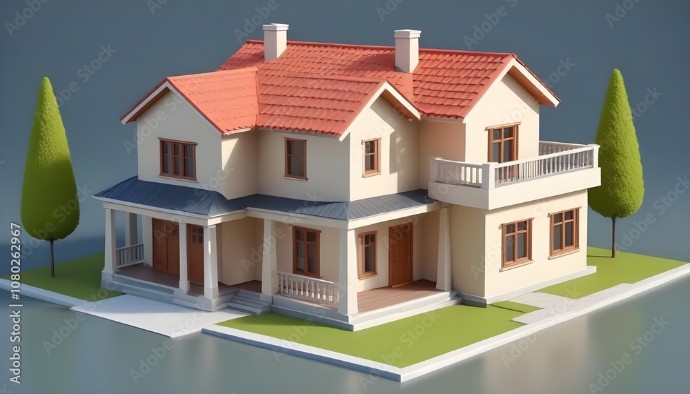 3d render of a house 3d render of a house