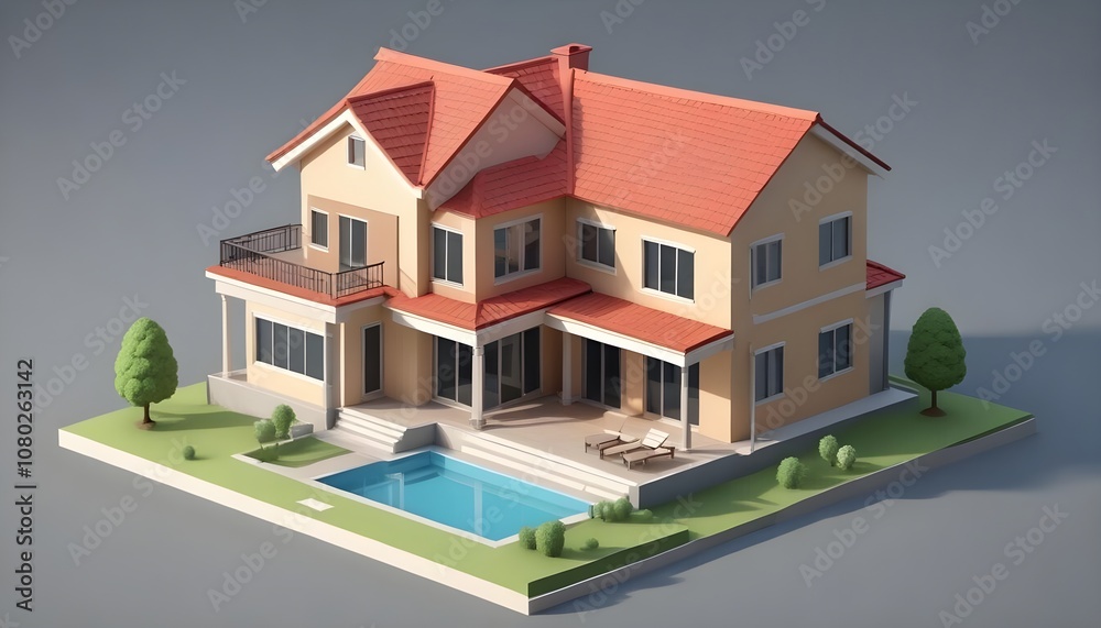 3d render of a house 3d render of a house