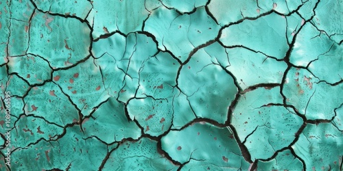 A detailed view of green paint on a wall