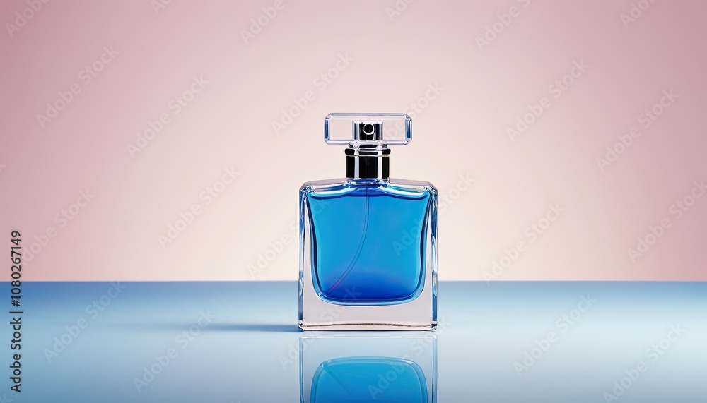 A close-up of an elegant blue perfume bottle on textured blue sand. sleek design and dreamy teal bokeh create an alluring atmosphere, perfect for beauty and lifestyle themes. 1 A close-up of an elegant blue perfume bottle on textured blue sand. sleek design and dreamy teal bokeh create an alluring atmosphere, perfect for beauty and lifestyle themes. 1