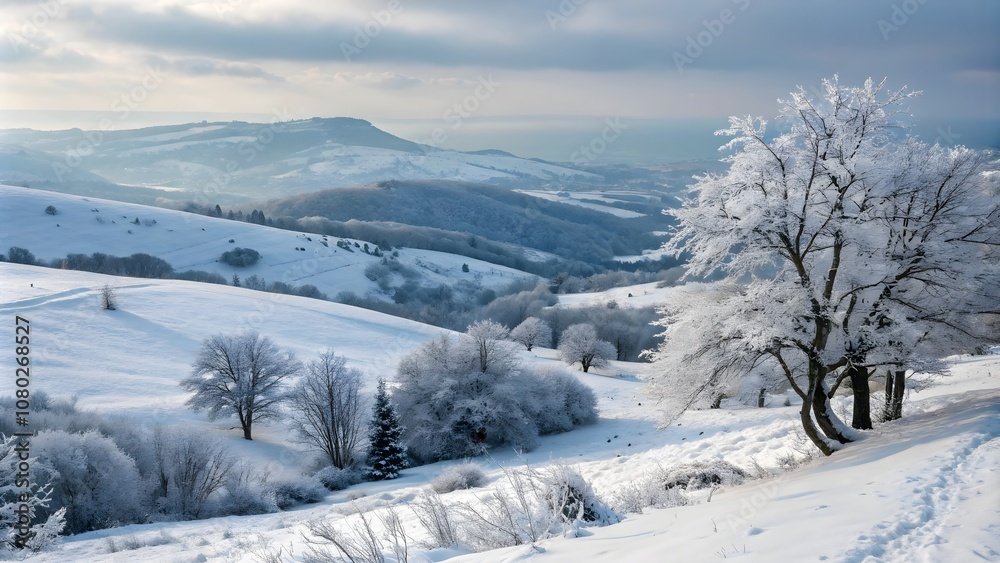 Snowy Winter Landscape in Crimea, Serene Snow-Covered Scenery in Crimea
Snowy Winter Landscape in Crimea, Serene Snow-Covered Scenery in Crimea