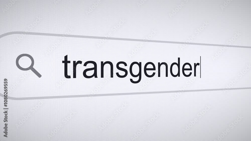 Searching Transgender on the Internet, Computer Screen Macro Searching Transgender on the Internet, Computer Screen Macro
