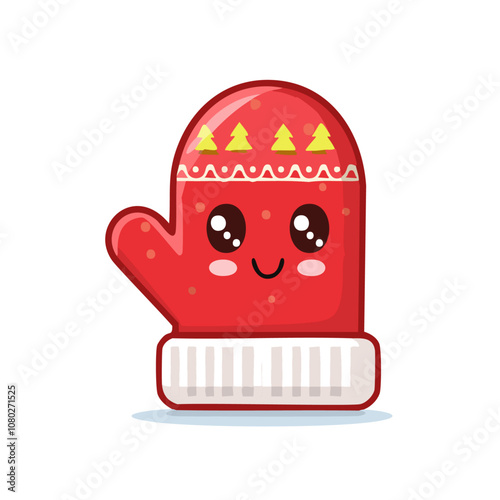 Mitten Cute Christmas Winter Decoration Ornament Cartoon Character
