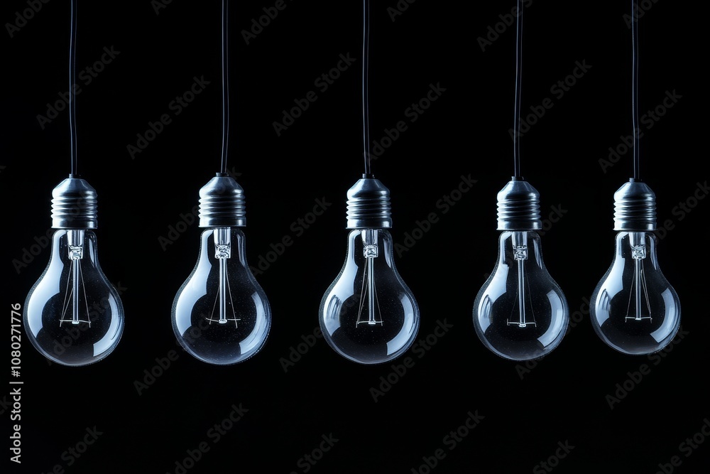 Innovative light bulb concept  a creative photography shot showcasing unique design elements