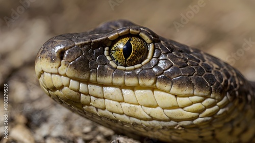 The Serpent's Gaze: A Close-Up of the Snake's Eye