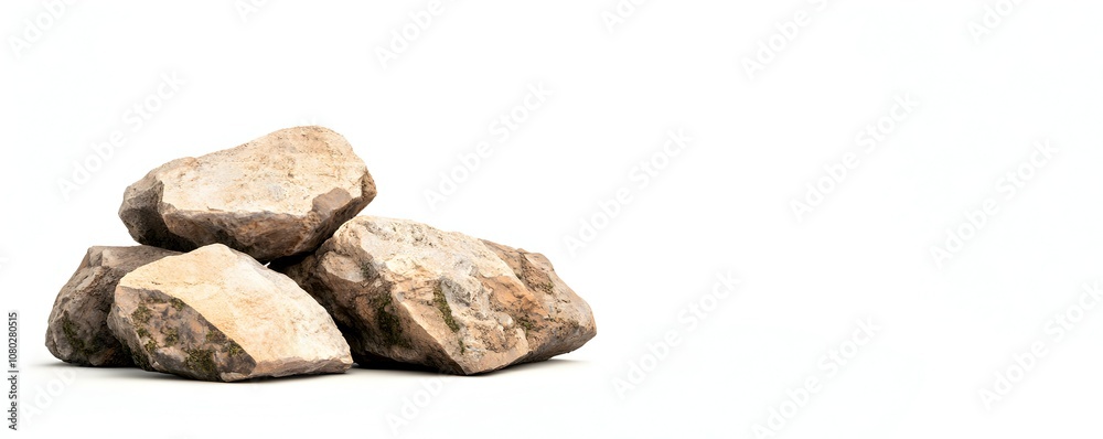 Timeless Elegance A Single Arch Bridge of Rough Stones with Moss and Cracks - Natural Textures Against a White Background Showcasing Depth and Character Timeless Elegance A Single Arch Bridge of Rough Stones with Moss and Cracks - Natural Textures Against a White Background Showcasing Depth and Character