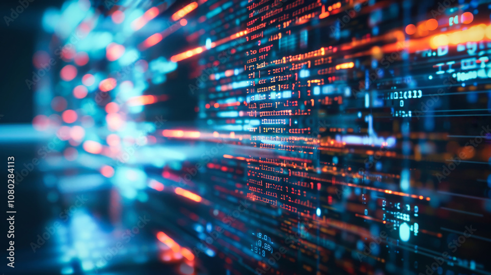 Abstract background of generic computer code. Data and technology concept. Abstract background of generic computer code. Data and technology concept.