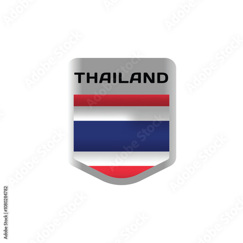 Badge thailand nation flag design vector Free Download Badge thailand nation flag design vector - GFXLoad
