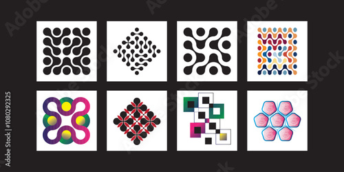 Vibrant Geometric Pattern Design Set