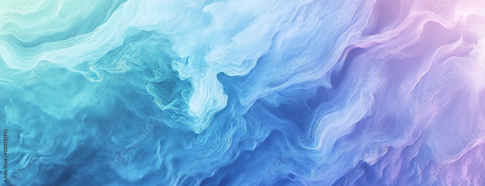 Soft abstract waves in pastel blue and green. Soft abstract waves in pastel blue and green.