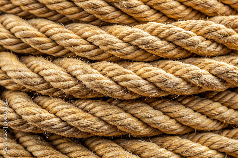 Rope stack close-up.