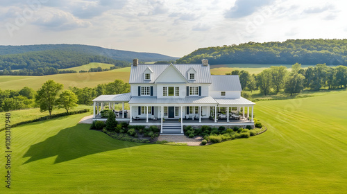 Nashville country estate with rolling pastures and private recording studio, modern Tennessee luxury farmhouse