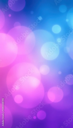 blurred background with pink and blue circles