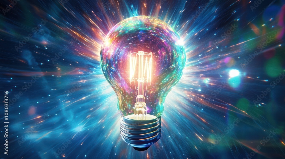 The image of a light bulb with its beam projected outwards is a stunning display. The image of a light bulb with its beam projected outwards is a stunning display.