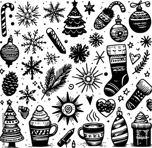 christmass doodles