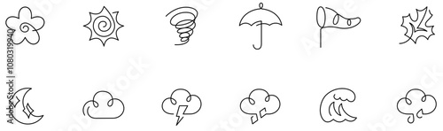 Set of Weather icons