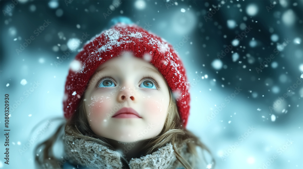 Child looking up at snowflakes, symbolizing wonder, winter joy, and holiday magic
Child looking up at snowflakes, symbolizing wonder, winter joy, and holiday magic