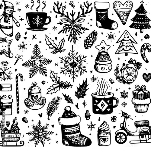 christmass doodles