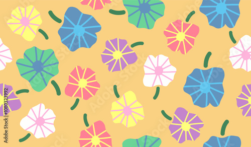 PrintFloral seamless pattern design vector photo