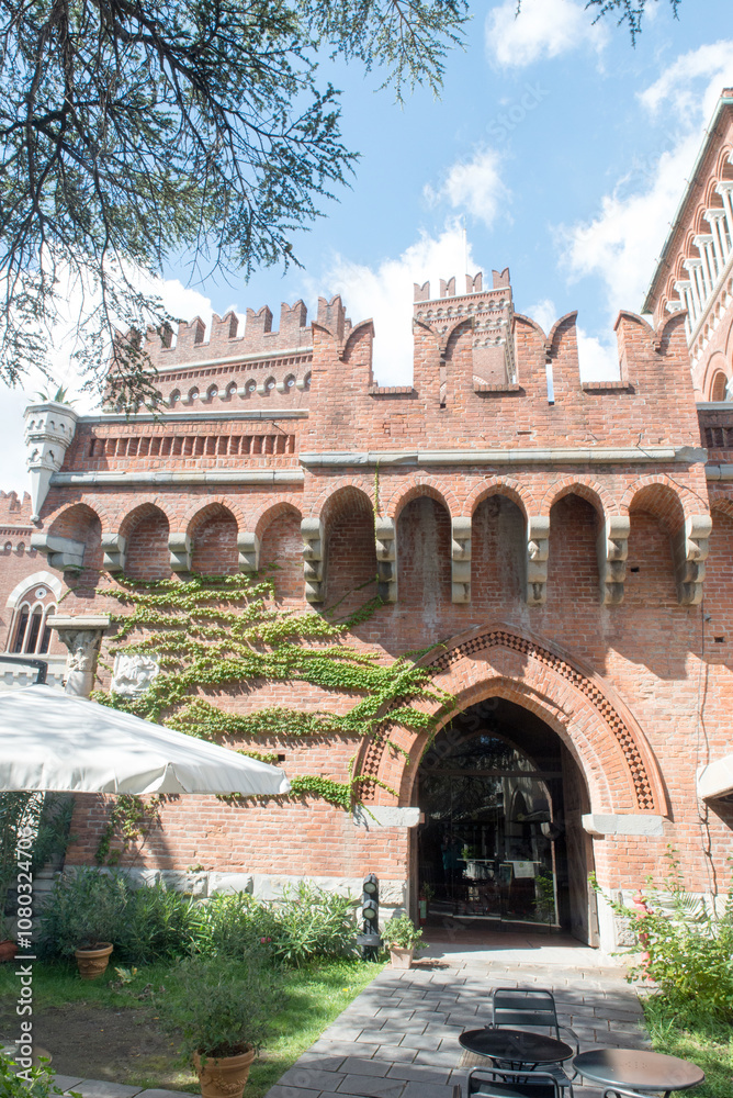 Obraz premium Castello dAlbertis, or DAlbertis Castle. This is a historical residence in Genoa, north-western Italy. It was the home of sea captain Enrico Alberto dAlbertis