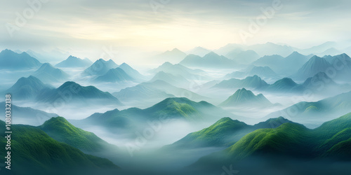 Traditional Chinese style of minimalist landscape painting art background 