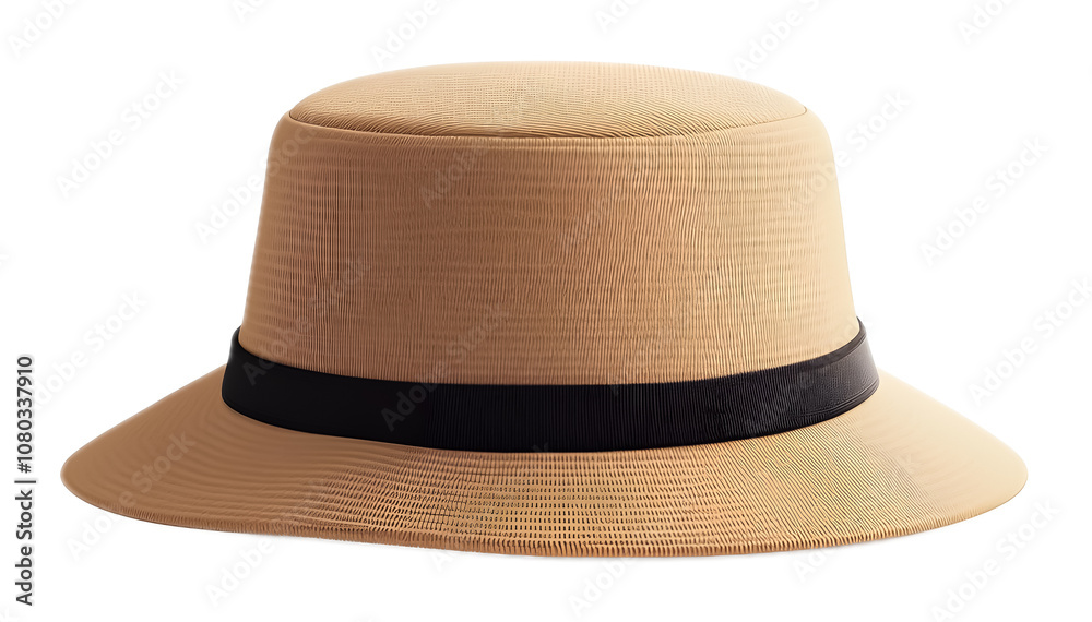 Modern bucket hat on a transparent background. isolated background. Modern bucket hat on a transparent background. isolated background.