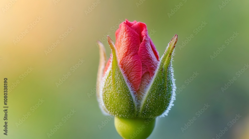 A close-up of a budding rose, showcasing its delicate petals and vibrant colors against a soft background. A close-up of a budding rose, showcasing its delicate petals and vibrant colors against a soft background.