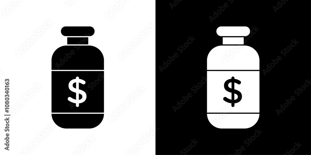 Obraz premium Business Remedy icon Outline sign symbol set