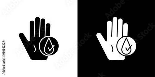 hypoallergenic icon Outline sign symbol set