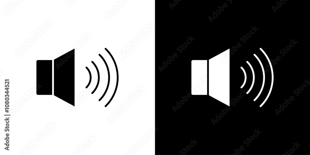 Speaker icon Outline sign symbol set Speaker icon Outline sign symbol set