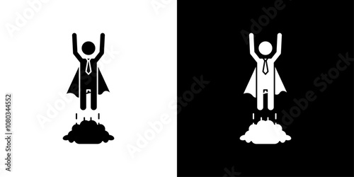 startup icon Outline sign symbol set