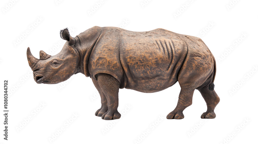 Obraz premium rhino isolated on white background