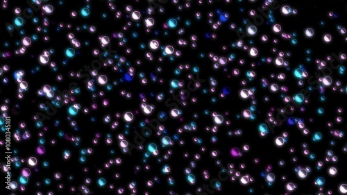 Abstract Background with Scattered Glowing Circles