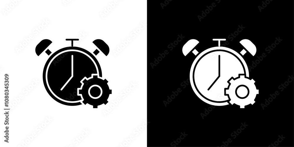 Obraz premium work Efficiency icon Outline sign symbol set