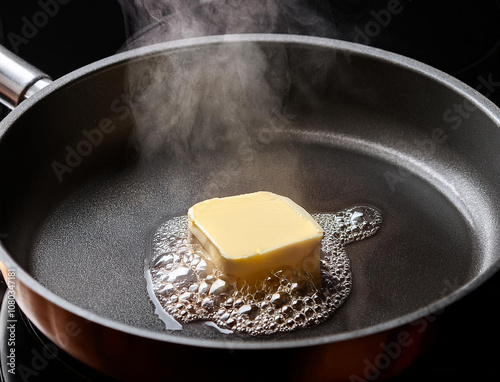 フライパンにバター