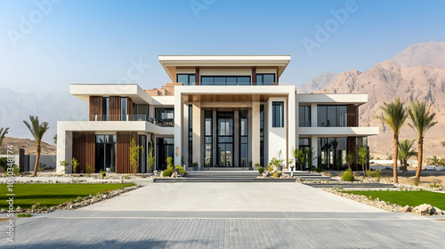 Modern Scottsdale desert estate with Camelback Mountain views and infinity pool, contemporary Arizona sanctuary